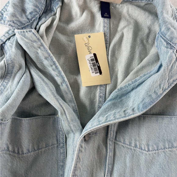 Universal Thread Soft Light Washed Denim Jumpsuit Size 10 NEW - Picture 6 of 6